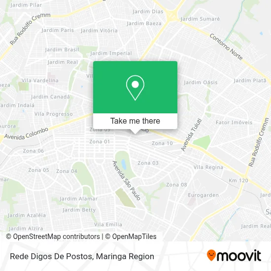 Rede Digos De Postos map
