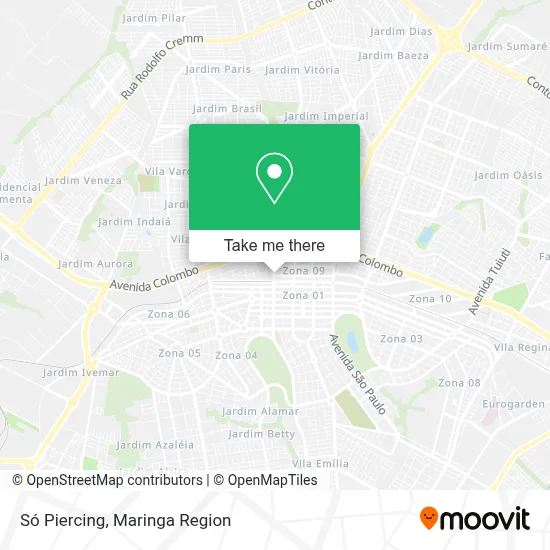 Só Piercing map