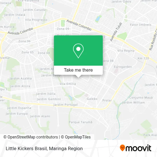 Little Kickers Brasil map