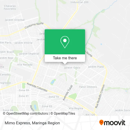 Mimo Express map