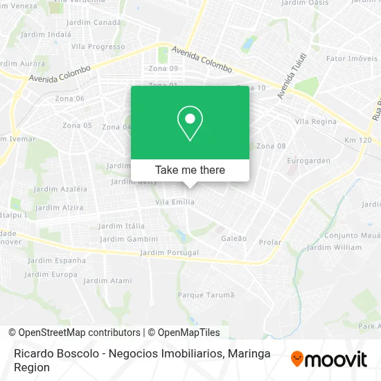 Ricardo Boscolo - Negocios Imobiliarios map