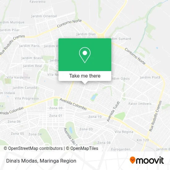 Dina's Modas map