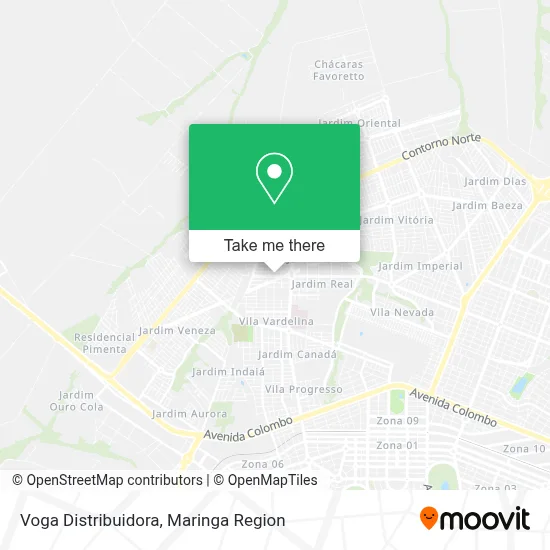 Voga Distribuidora map