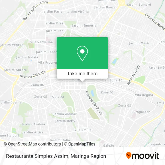 Restaurante Simples Assim map