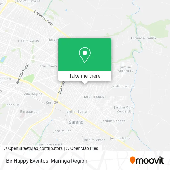 Be Happy Eventos map