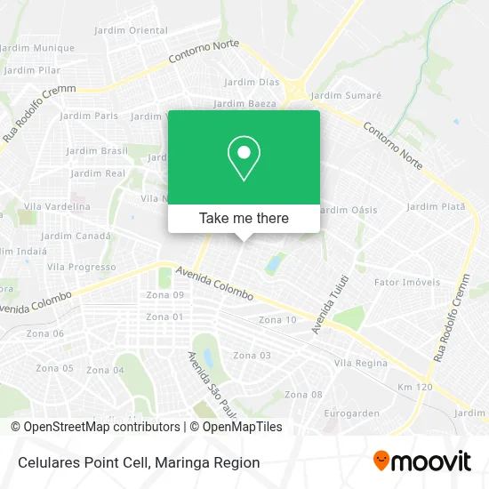 Celulares Point Cell map