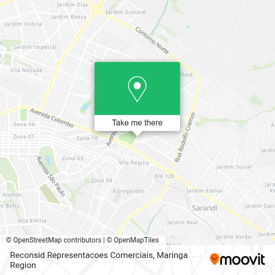 Reconsid Representacoes Comerciais map