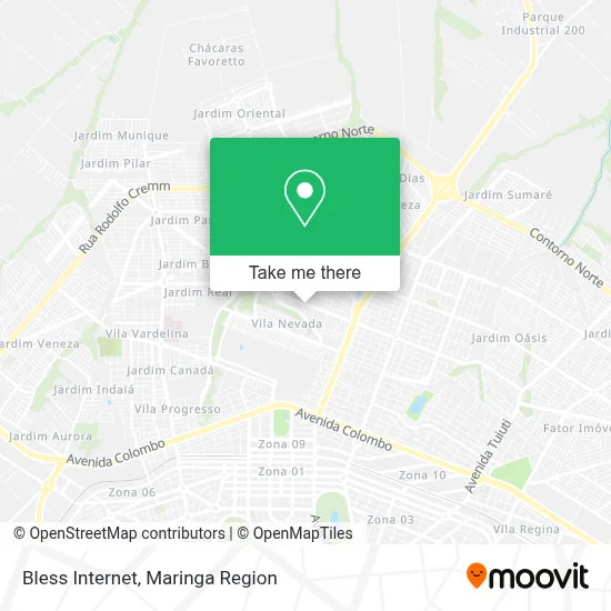 Bless Internet map