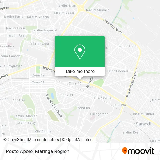 Posto Apolo map