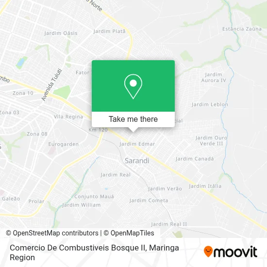 Comercio De Combustiveis Bosque II map