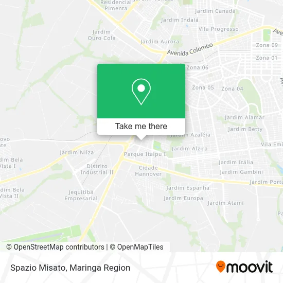 Spazio Misato map