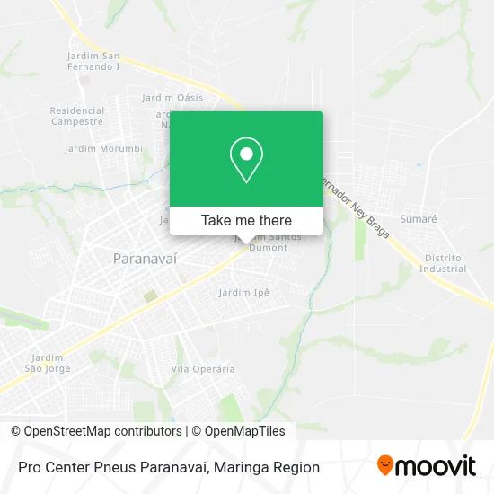 Pro Center Pneus Paranavai map