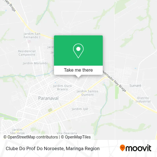 Clube Do Prof Do Noroeste map
