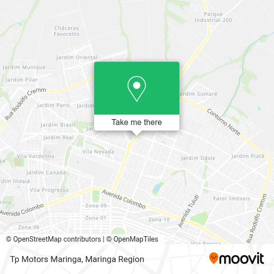 Tp Motors Maringa map