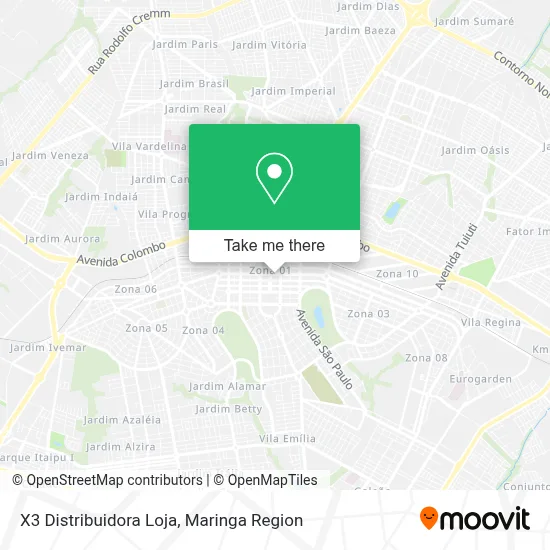 X3 Distribuidora Loja map