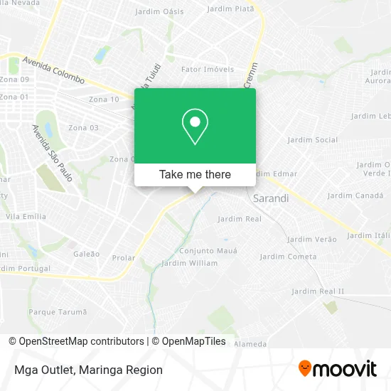 Mga Outlet map