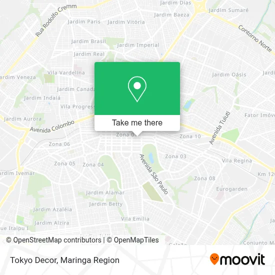 Tokyo Decor map