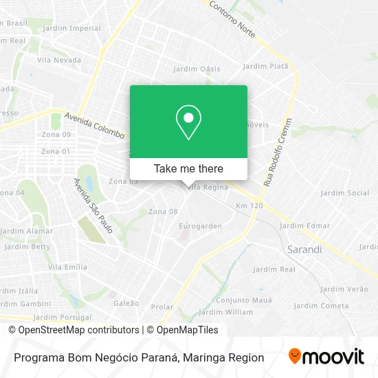 Programa Bom Negócio Paraná map