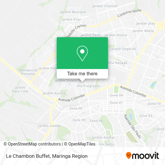 Le Chambon Buffet map