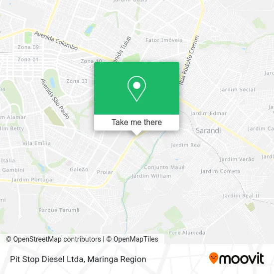 Pit Stop Diesel Ltda map