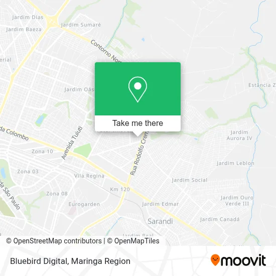 Bluebird Digital map