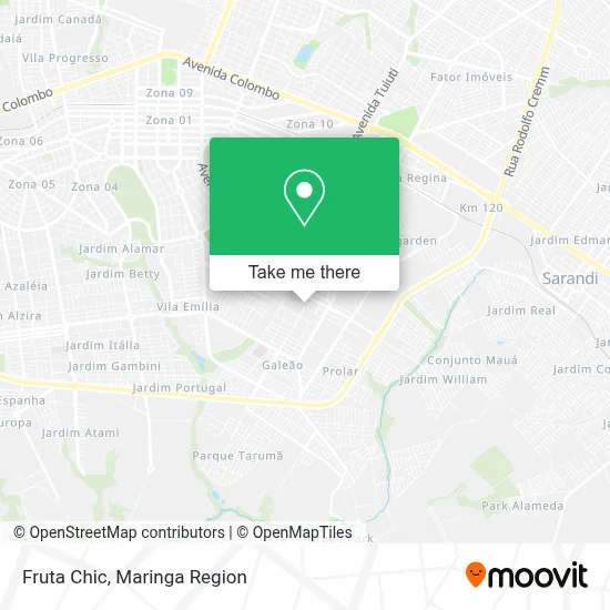 Fruta Chic map