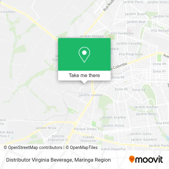 Distributor Virginia Beverage map