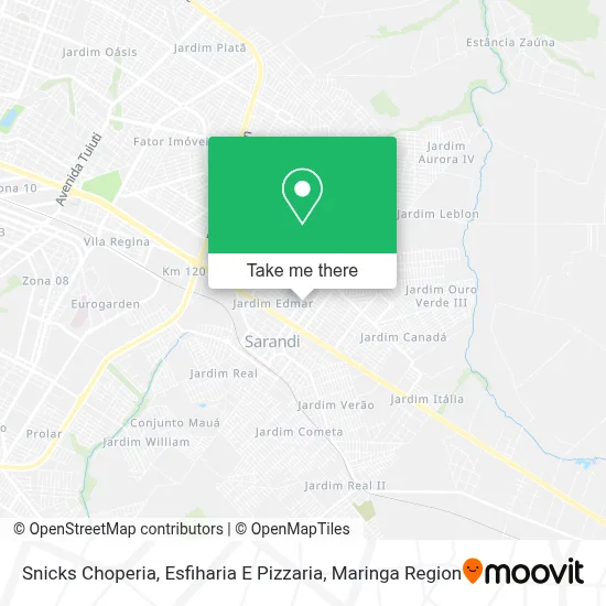 Snicks Choperia, Esfiharia E Pizzaria map