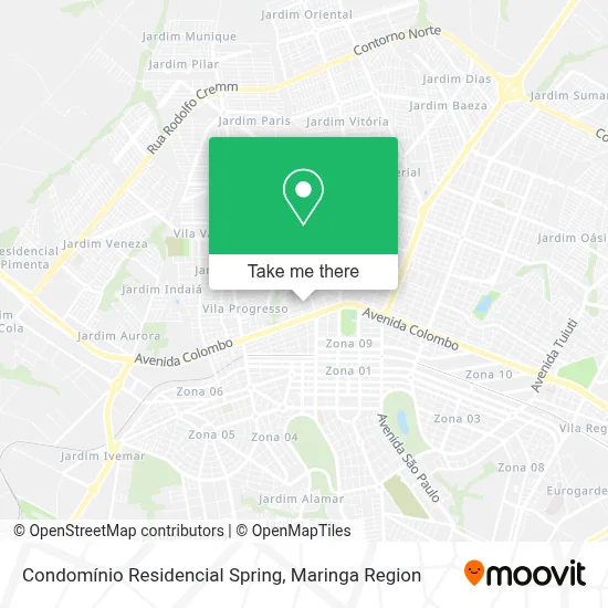 Condomínio Residencial Spring map