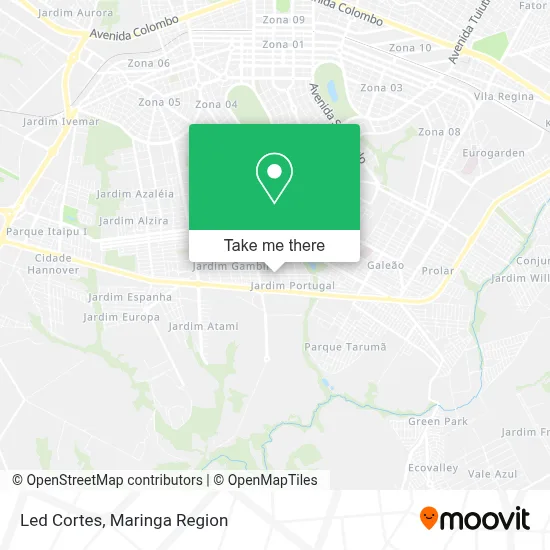 Led Cortes map