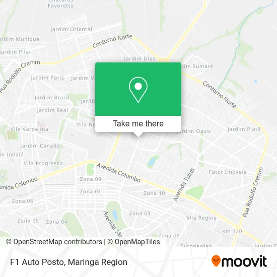 F1 Auto Posto map