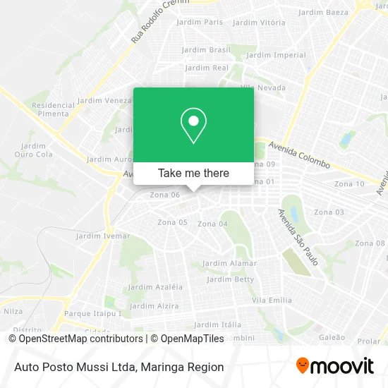 Auto Posto Mussi Ltda map