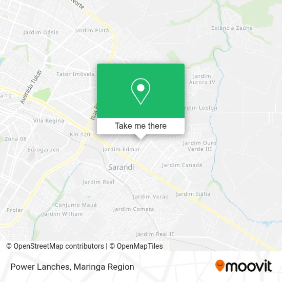 Power Lanches map