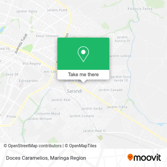 Doces Caramelios map