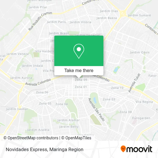Novidades Express map