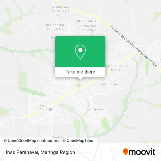 Inss Paranavaí map