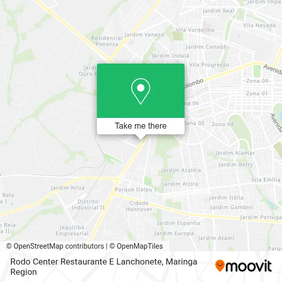 Rodo Center Restaurante E Lanchonete map