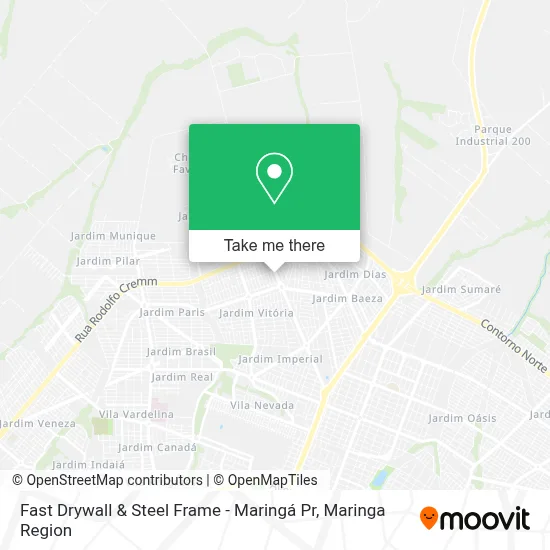 Fast Drywall & Steel Frame - Maringá Pr map