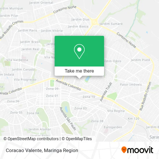 Coracao Valente map