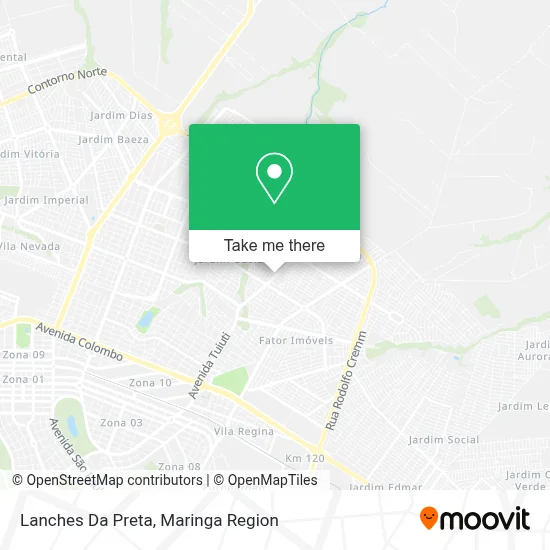 Lanches Da Preta map