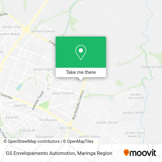 GS Envelopamento Automotivo map