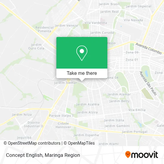 Concept English map