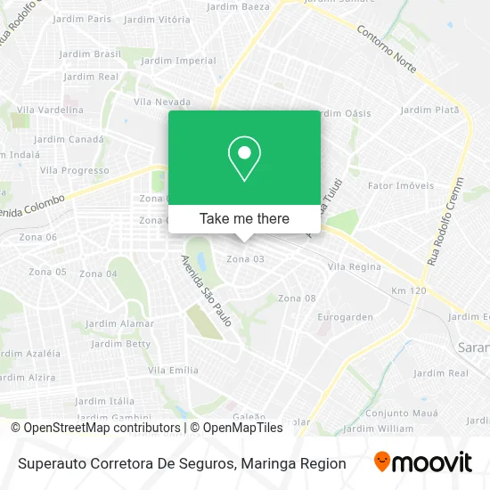 Superauto Corretora De Seguros map