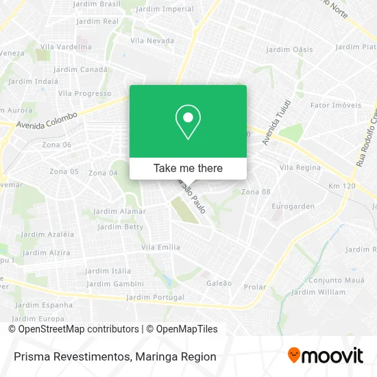 Prisma Revestimentos map