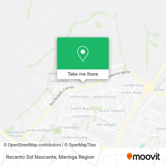 Recanto Sol Nascente map