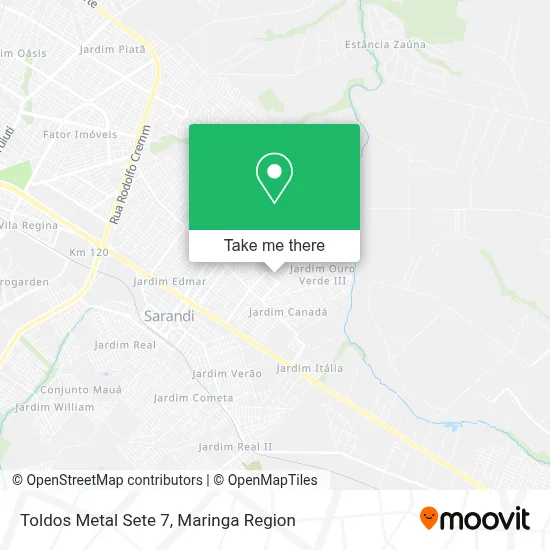 Toldos Metal Sete 7 map