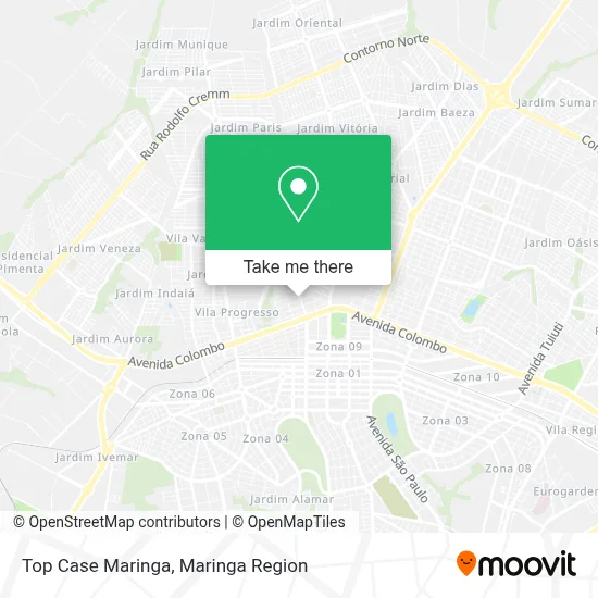 Top Case Maringa map