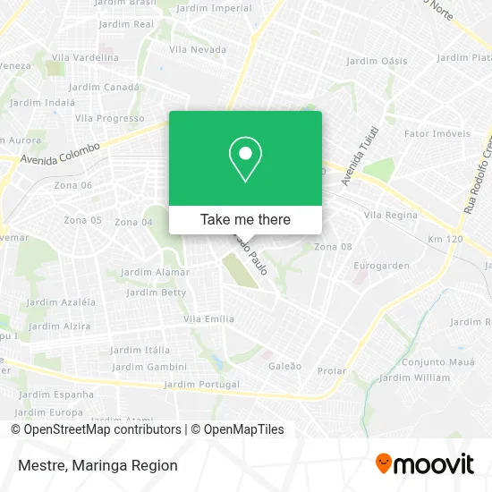 Mestre map
