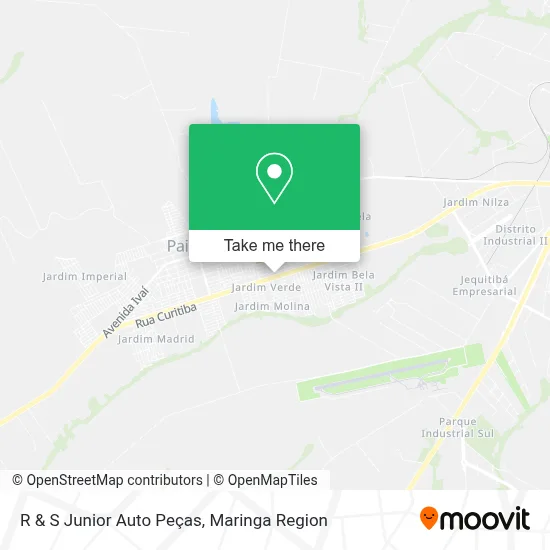 R & S Junior Auto Peças map