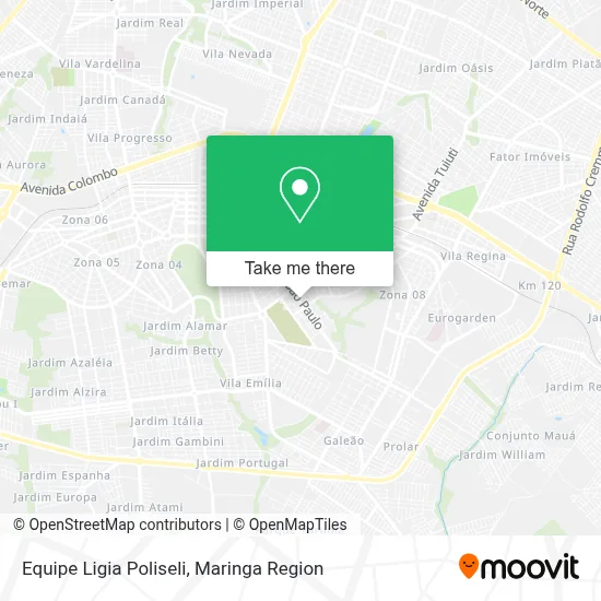 Equipe Ligia Poliseli map